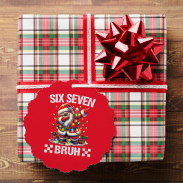 サンタの面白いクリスマスオーナメントタグ – SIX SEVEN オーナメントカード