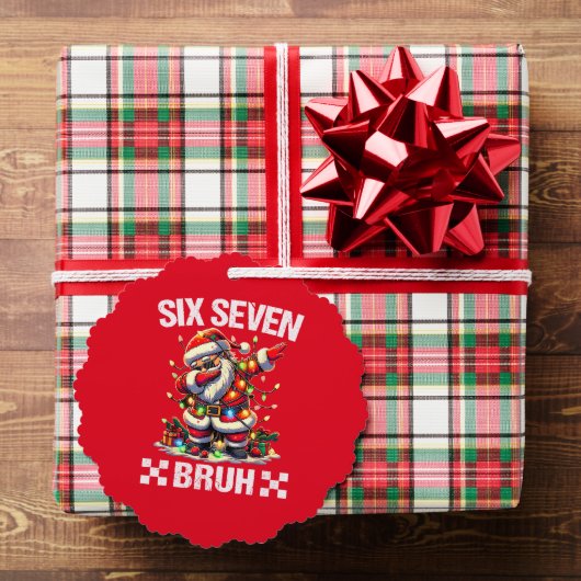 サンタの面白いクリスマスオーナメントタグ – SIX SEVEN オーナメントカード (インサイチュ (ギフト))