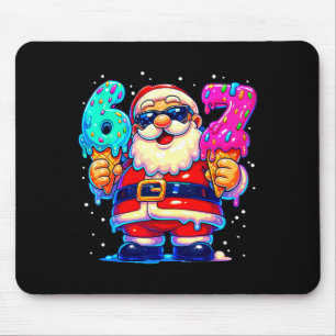 サンタの面白い一言 セブンシックス 67 クリスマス メッセージ Xmas マウスパッド