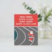 サンタの面白クリスマスカード ポストカード (スタンド正面)