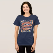 サンタの頼れるヘルパー トライブレンドTシャツ (正面全面)