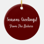 サンタの顎 セラミックオーナメント (裏面)