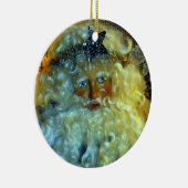 サンタの顔のオーナメント セラミックオーナメント (右)