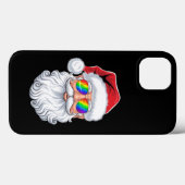サンタの顔のゲイサングラス クリスマス Xmas LGBTQ Case-Mate iPhoneケース (裏面 (横))