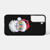 サンタの顔のゲイサングラス クリスマス Xmas LGBTQ Samsung Galaxyケース (裏面横)