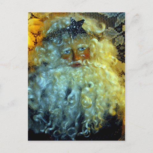 サンタの顔 シーズンポストカード (正面)