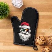サンタの顔 レトロ サングラス クリスマス Xmas ホリデー 鍋つかみ (トップダウン)