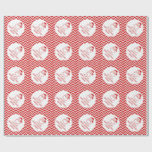 サンタの願いのメリークリスマスの包装紙 ラッピングペーパー (フラット)