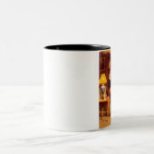 サンタの食べ物のミルク及びクッキーのマグ ツートーンマグカップ (中央)