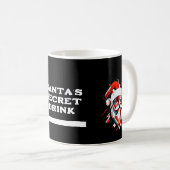 サンタの飲み物 - オリジナル クリスマス グッズ コーヒーマグカップ (正面右)