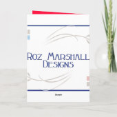 サンタの馬の楽しいクリスマスカード-中消して下さい シーズンカード (裏面)