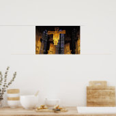 サンタの高い祭壇の上の十字架 ポスター (キッチン)