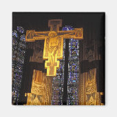 サンタの高い祭壇の上の十字架 マグネット (正面)