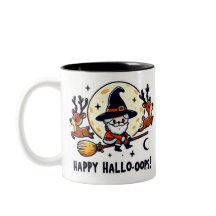 サンタの魔女箒ライドマグ – ハロウィンとクリスマス