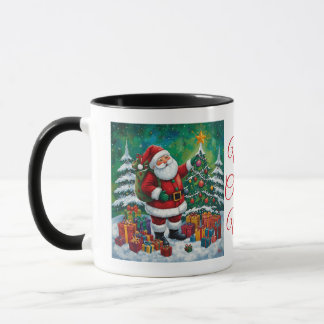 サンタの魔法のクリスマスマグ マグカップ