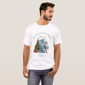 サンタの魔法のバースデー招待状 - 1歳の誕生日 Tシャツ (正面フル)