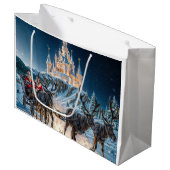 サンタの魔法の城の配達 ラージペーパーバッグ (正面アングル)