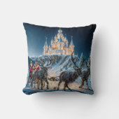 サンタの魔法の城への配達 クッション (正面)