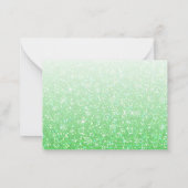 サンタの魔法の鍵クリスマスエルフノート 子供用 ノートカード (裏面)