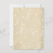 サンタの魔法鍵詩のクリスマスカード ノートカード (裏面)