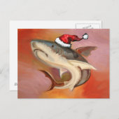サンタの鮫 シーズンポストカード (正面/裏面)