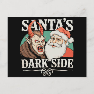 サンタの黒い側面 クランプス クランプスナハトのクリスマス シーズンポストカード