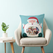サンタの2枚の写真フレームのカスタム枕 クッション (椅子)