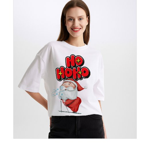 サンタの「ほほほ」クリスマス – ファミリー向け Tシャツ