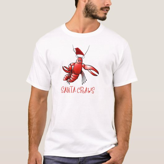 サンタのCrawdad (サンタの胃袋) Tシャツ (正面)