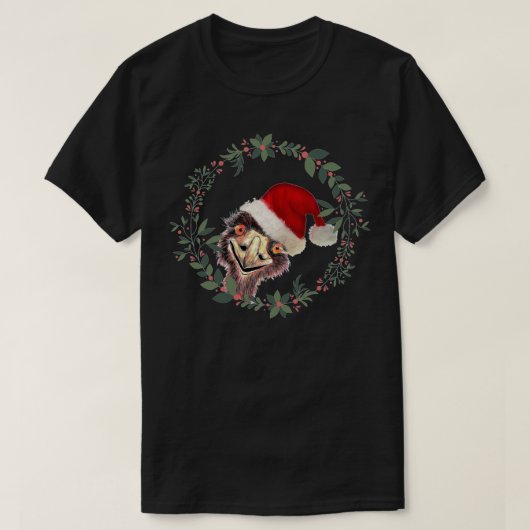 サンタのEmuオーストラリアのクリスマスエッセンシャルTシャツ Tシャツ (デザイン正面)