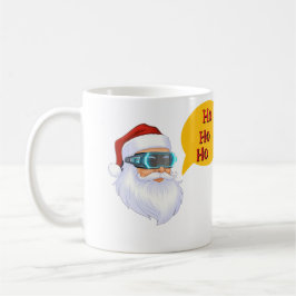 サンタのHO HO HO メリークリスマス コーヒーマグカップ