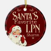 サンタのLPNお気に入りのセラミックオーナメント セラミックオーナメント (正面)