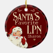 サンタのLPNお気に入りのセラミックオーナメント セラミックオーナメント (裏面)