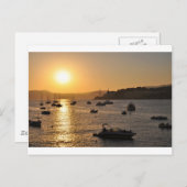 サンタのponsaの日没 ポストカード (正面/裏面)