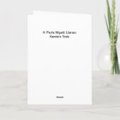 サンタのTREKの挨拶状 シーズンカード (裏面)