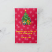 サンタはあなたが好きなクリスマスのご挨拶 カード (内部)