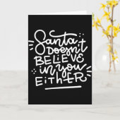 サンタはあなたを信じていないよ_1 カード (黄色い花)