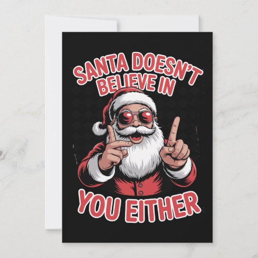 サンタはあなたを信じていない イーブン クリスマス Xmas (正面)