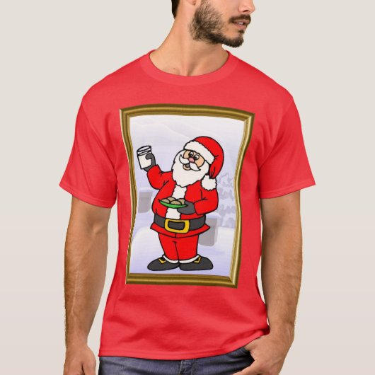 サンタはあるクッキーを得ます Tシャツ (正面)