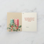 サンタはこちらファミリーフォト編集可能 カード (内部)