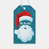 サンタはっきりしたクカスタマイズリスマス ギフトタグ (正面)