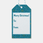 サンタはっきりしたクカスタマイズリスマス ギフトタグ (裏面)