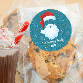 サンタはっきりしたクカスタマイズリスマス ラウンドシール