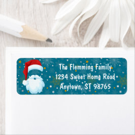 サンタはっきりしたクカスタマイズリスマス ラベル