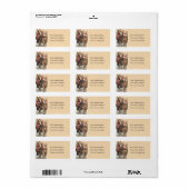 サンタはろばのヴィンテージの宛名ラベルに乗ります ラベル (フルシート)