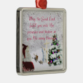 サンタはイエス・キリストに会います メタルオーナメント (右)