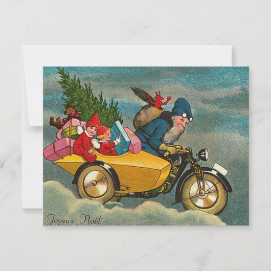 サンタはオートバイに乗る – クリスマス (正面)