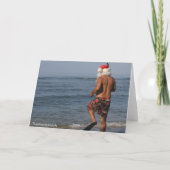 サンタはカードハワイスノーケリングします シーズンカード (裏面)