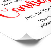 サンタはキャンディゲームのサインをいくつだと推測 フォトプリント (角)