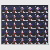 サンタはギターを演奏します ラッピングペーパー (フラット)